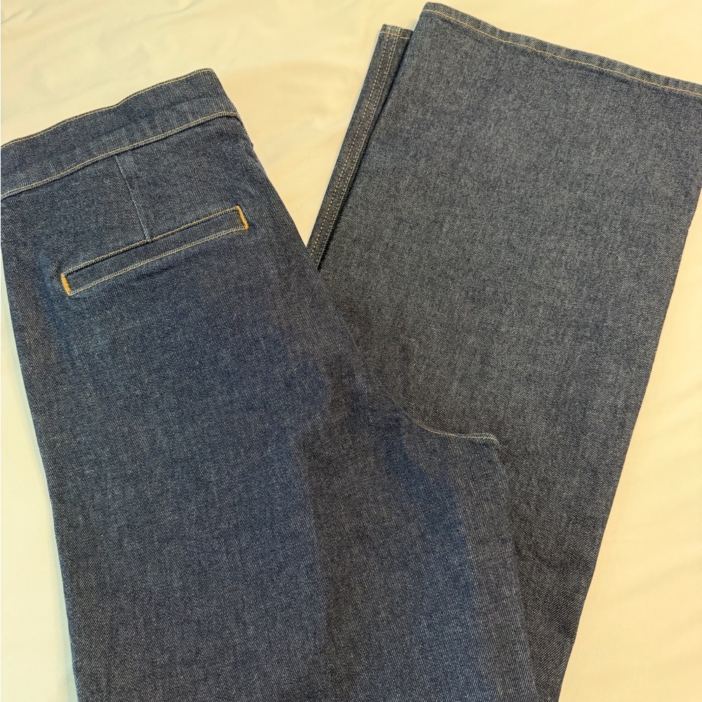 J. Crew Dark Blue Straight Leg Jeans - Picture 3 of 3